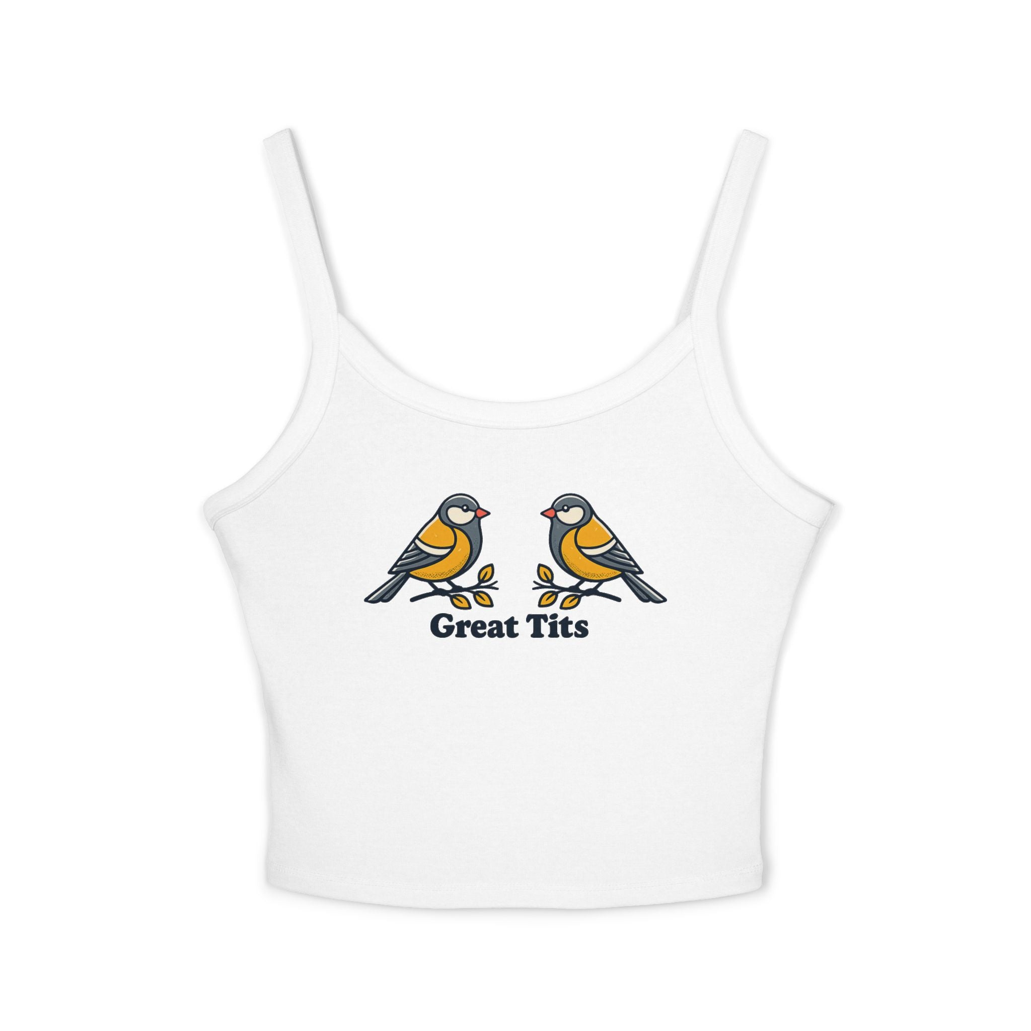Funny Bird Tank Top – Great Tits Pun Shirt – Bird Lover Gift, Adult Humor Graphic Tank
