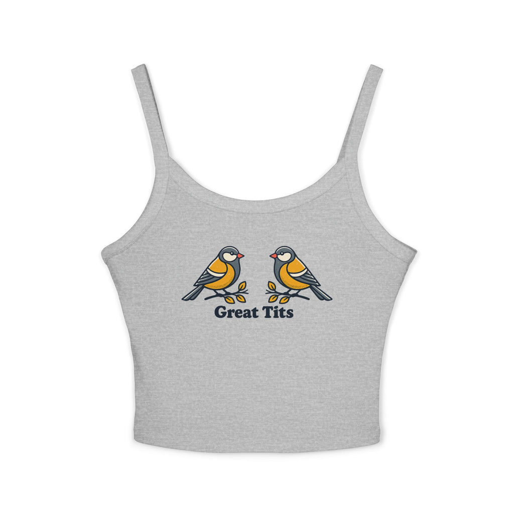 Funny Bird Tank Top – Great Tits Pun Shirt – Bird Lover Gift, Adult Humor Graphic Tank