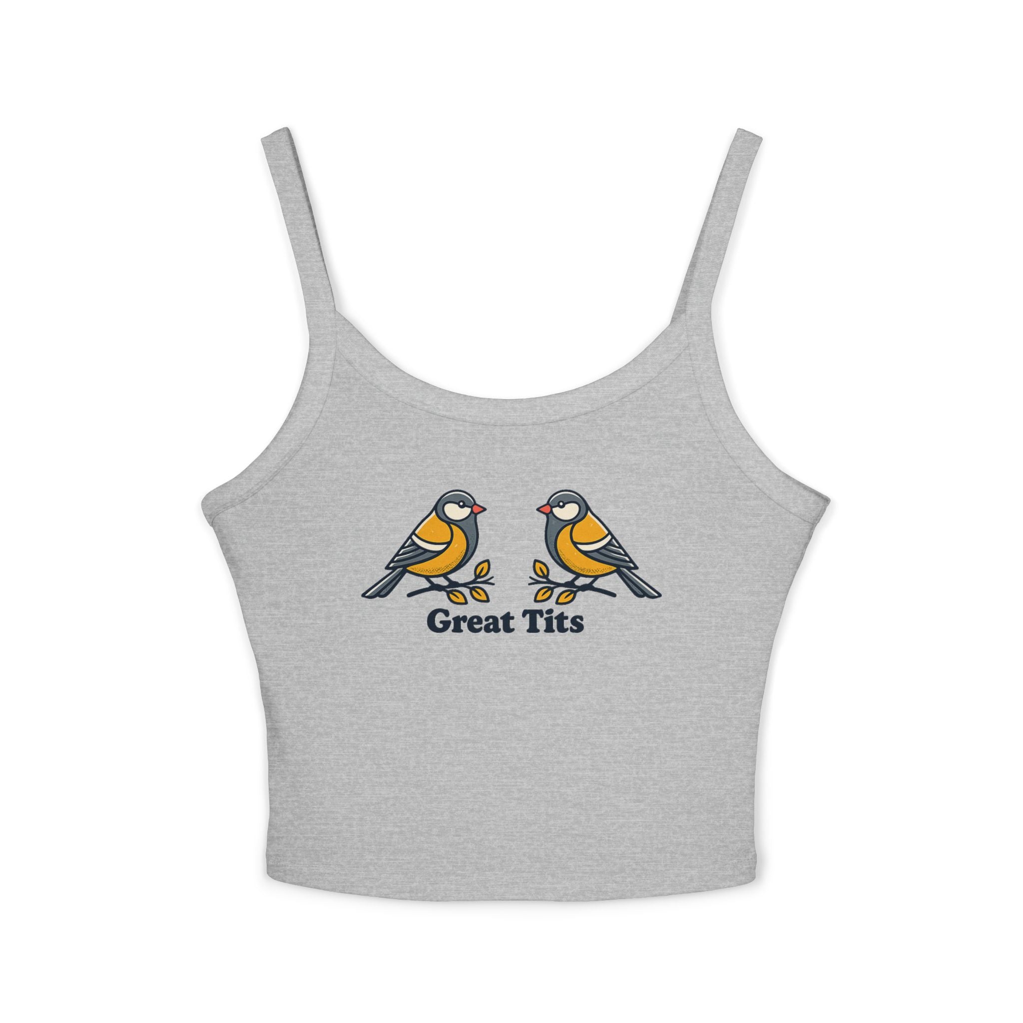 Funny Bird Tank Top – Great Tits Pun Shirt – Bird Lover Gift, Adult Humor Graphic Tank