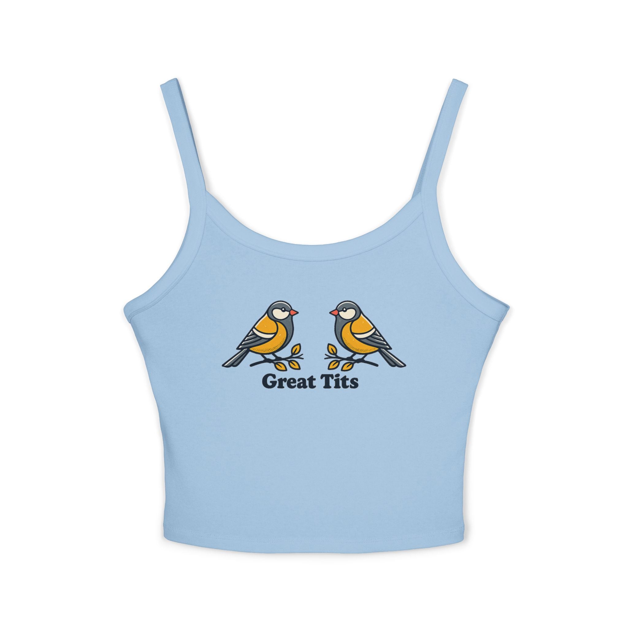 Funny Bird Tank Top – Great Tits Pun Shirt – Bird Lover Gift, Adult Humor Graphic Tank