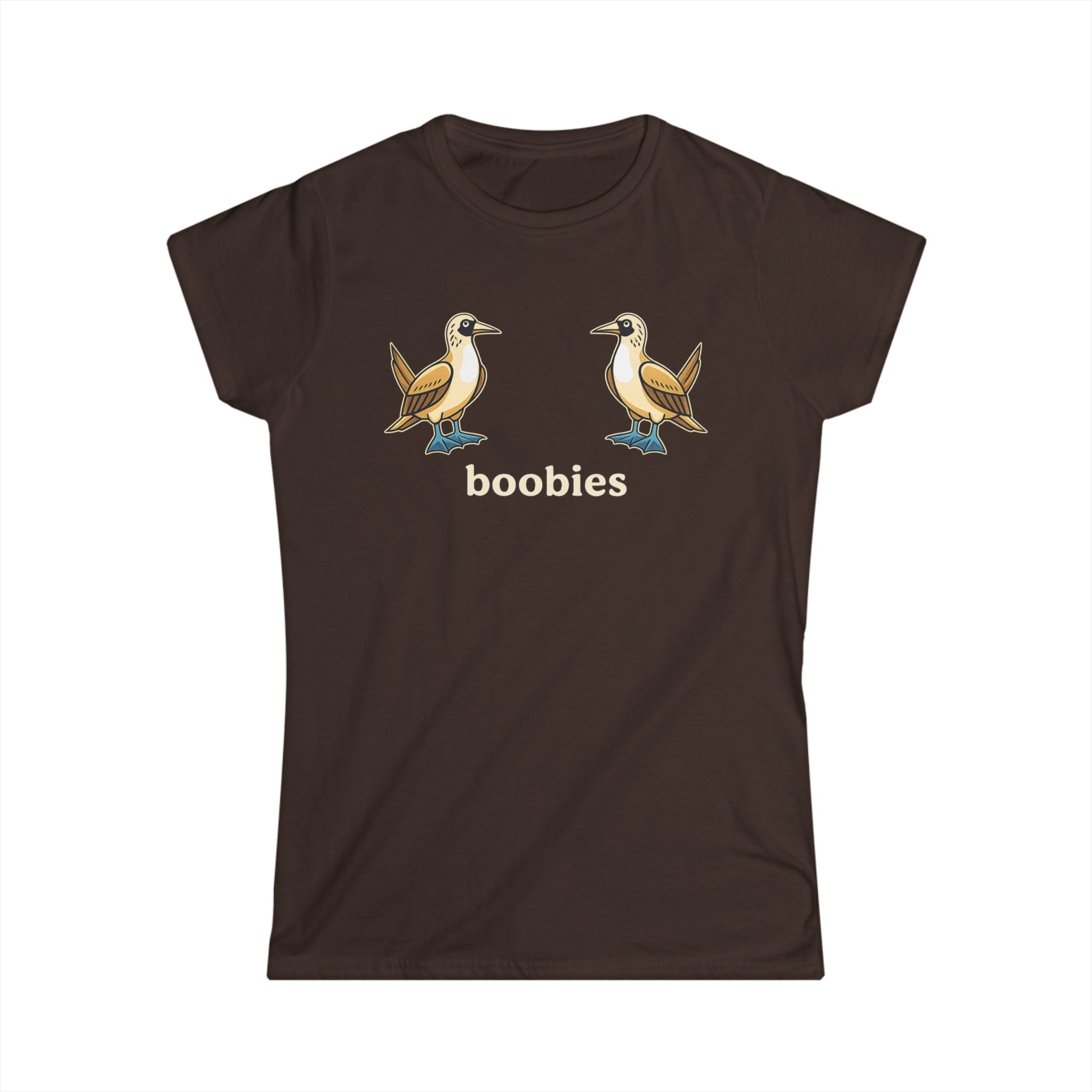 Boobies Funny Bird Tee – Blue Footed Boobies Shirt, Bird Lover Gift, Adult Humor Graphic Tee