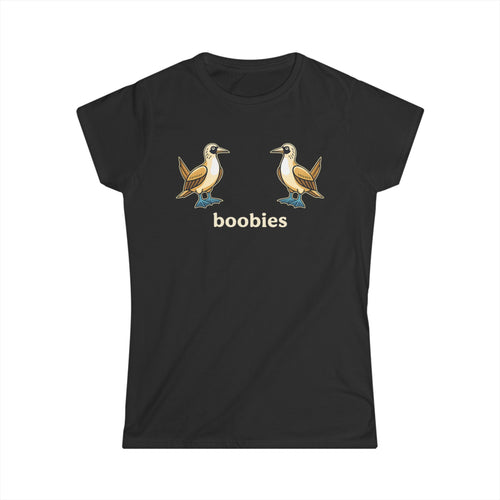 Boobies Funny Bird Tee – Blue Footed Boobies Shirt, Bird Lover Gift, Adult Humor Graphic Tee