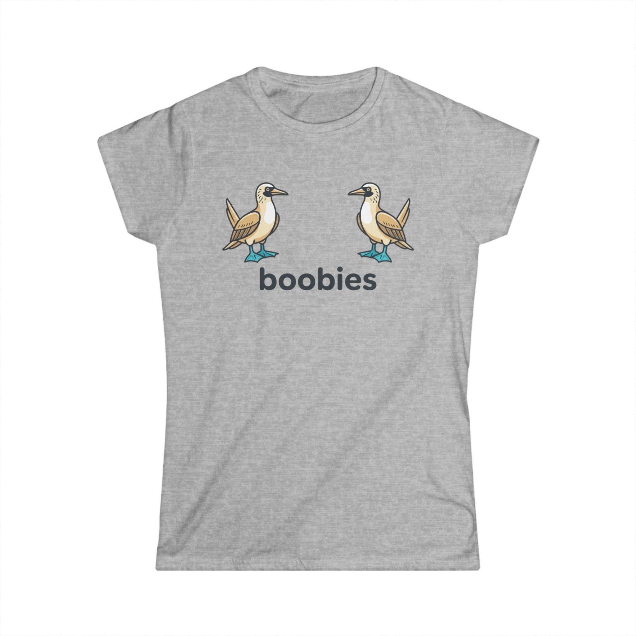 Boobies Funny Bird Tee – Blue Footed Boobies Shirt, Bird Lover Gift, Adult Humor Graphic Tee