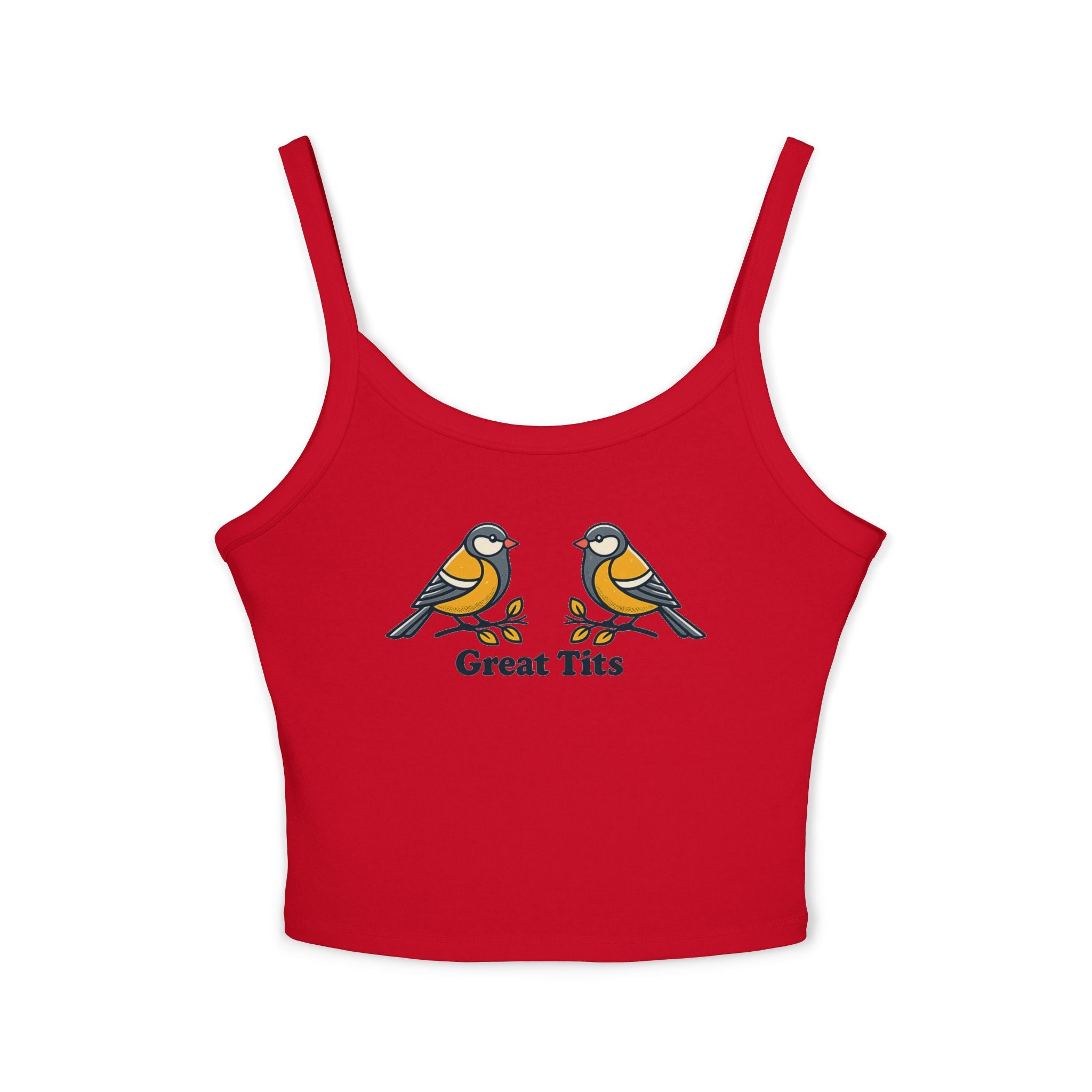 Funny Bird Tank Top – Great Tits Pun Shirt – Bird Lover Gift, Adult Humor Graphic Tank